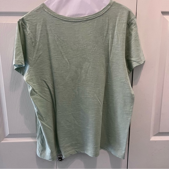 Lucky Brand T-shirt, XL, mint green with watercolor look hummingbirds - Picture 3 of 3